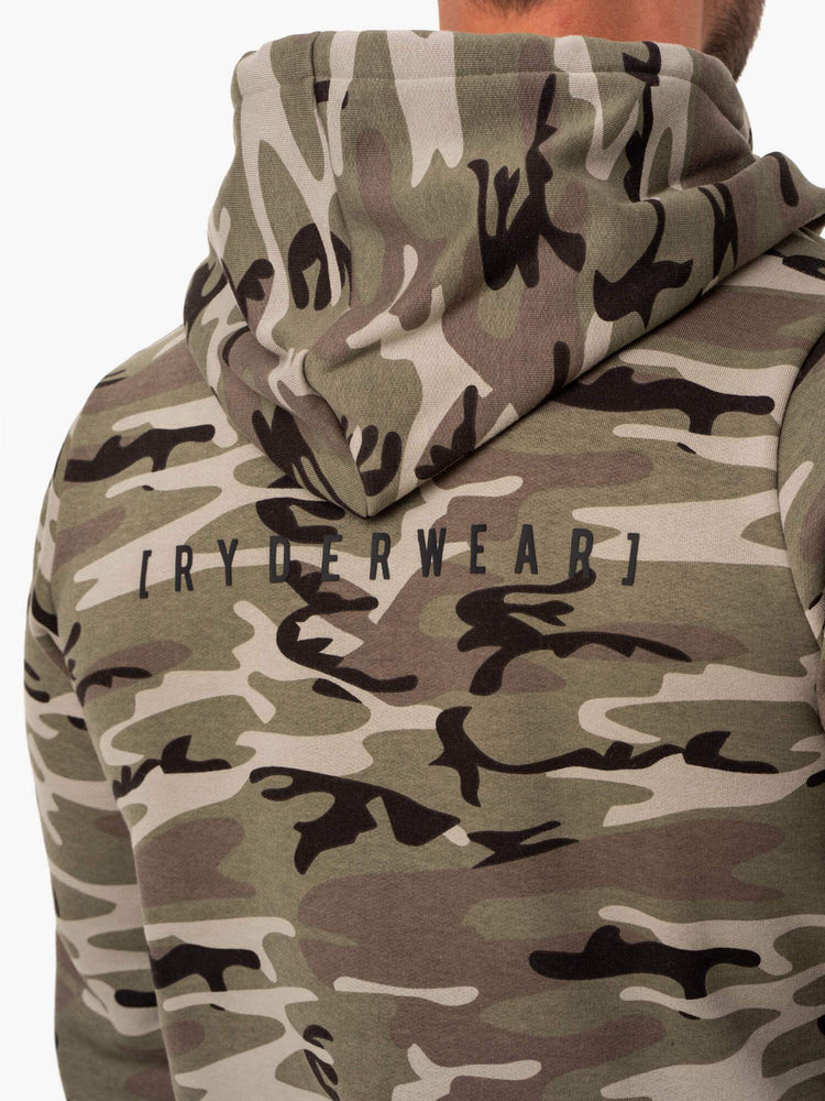 Sudadera Con Capucha Ryderwear Tech Pullover Hombre Camuflados | GINVW9812