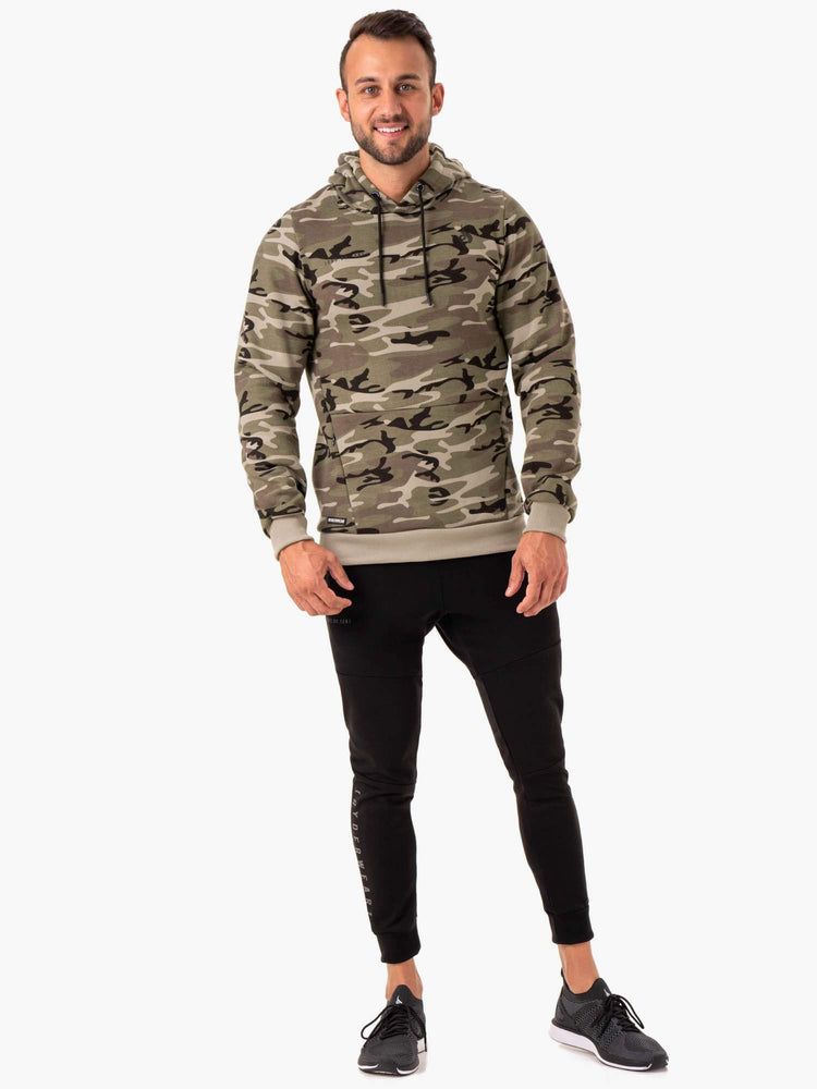 Sudadera Con Capucha Ryderwear Tech Pullover Hombre Camuflados | GINVW9812