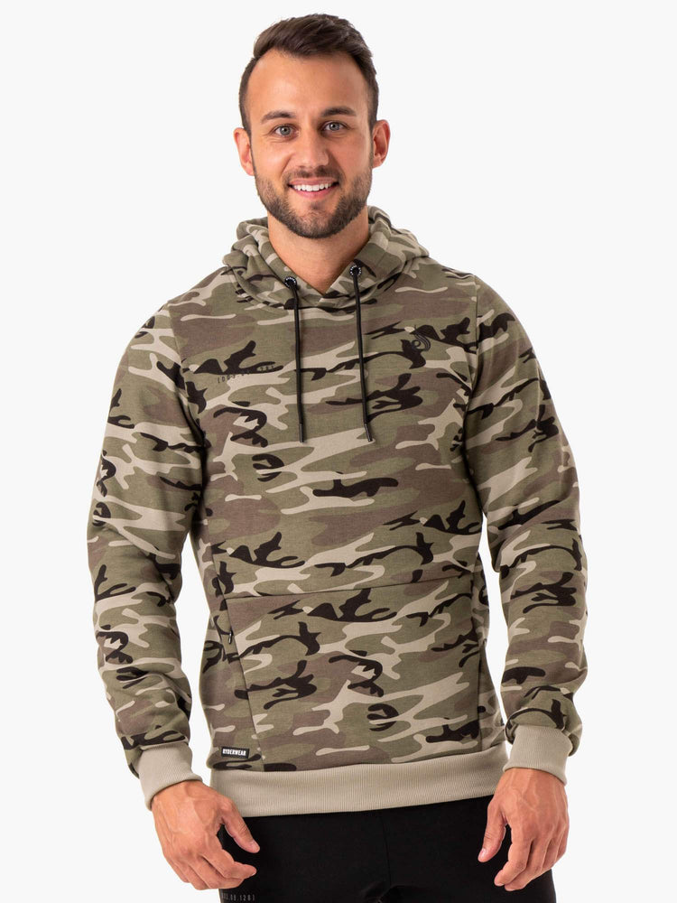 Sudadera Con Capucha Ryderwear Tech Pullover Hombre Camuflados | GINVW9812