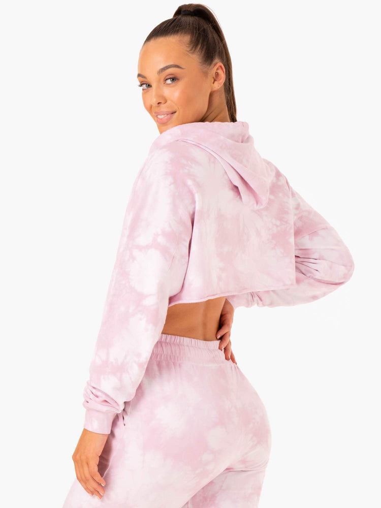 Sudadera Con Capucha Ryderwear Tie Dye Pullover Mujer Rosas | HMTVD3720