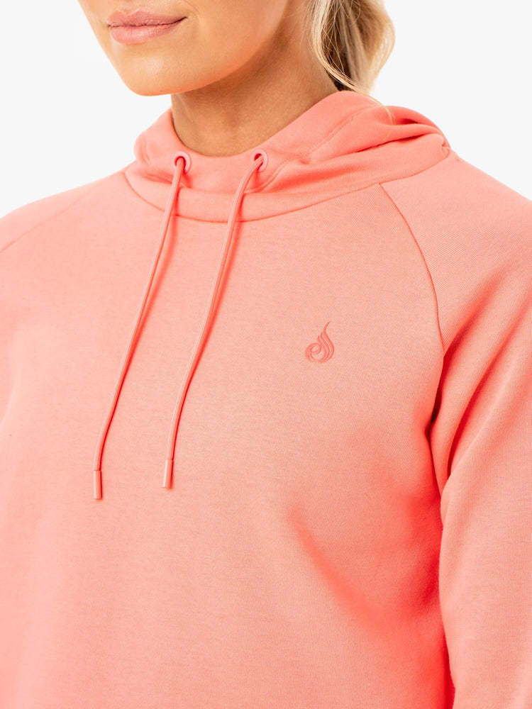 Sudadera Con Capucha Ryderwear Ultra Pullover Mujer Coral | BPUXW8649
