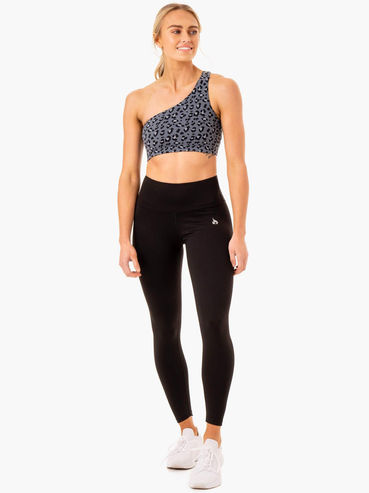 Sujetadores Deportivos Ryderwear Adapt One Shoulder Mujer Leopardo | IKTPG4509