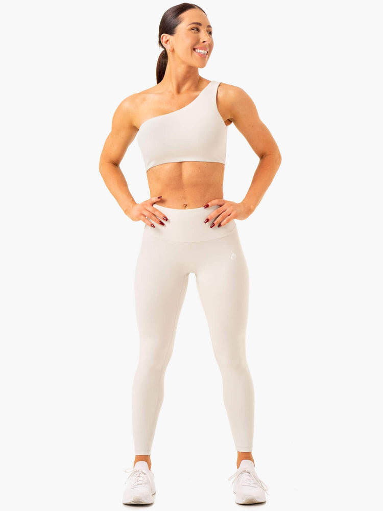 Sujetadores Deportivos Ryderwear Adapt One Shoulder Mujer Grises | SFUXA7395
