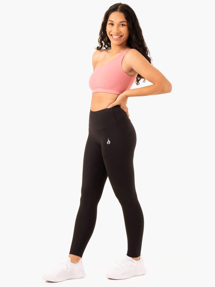 Sujetadores Deportivos Ryderwear Adapt One Shoulder Mujer Rosas | VHUKB8752