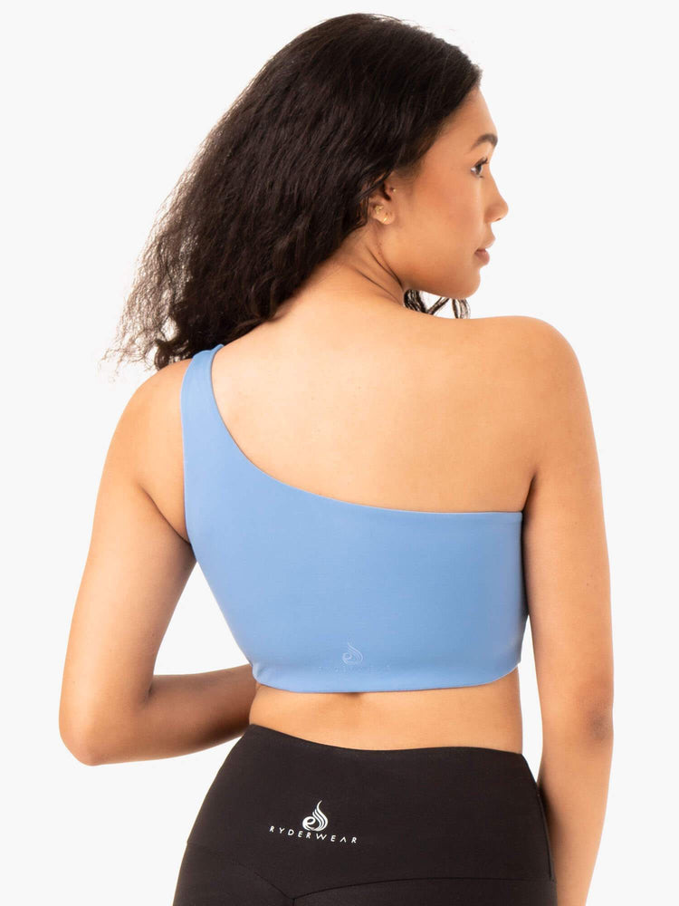 Sujetadores Deportivos Ryderwear Adapt One Shoulder Mujer Azules | ZIJUR1486