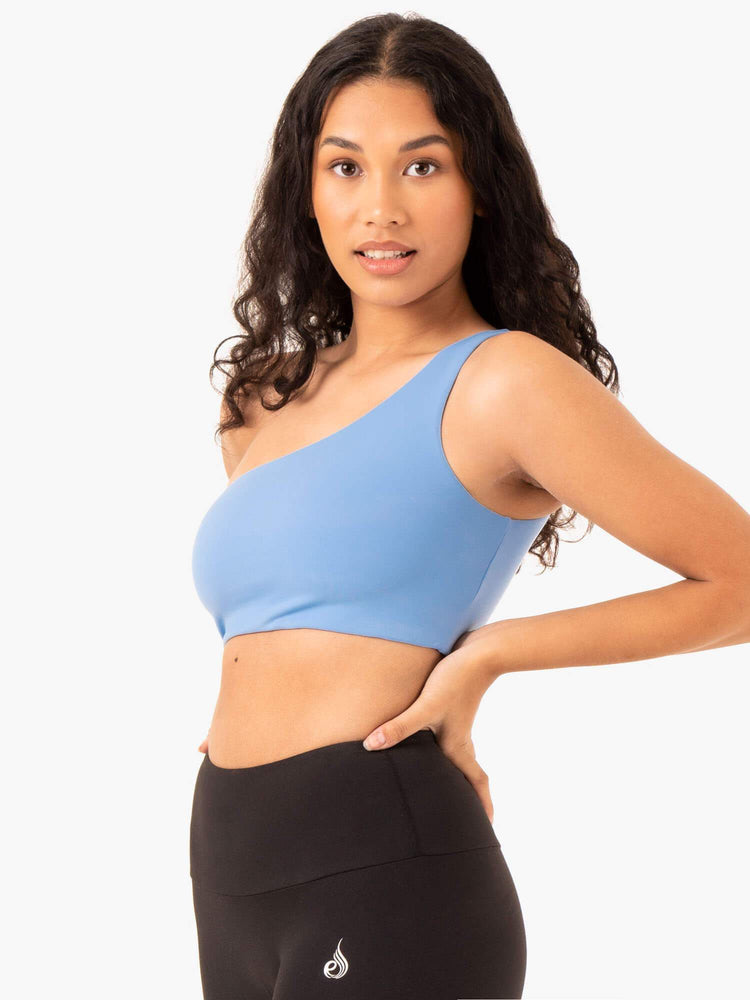 Sujetadores Deportivos Ryderwear Adapt One Shoulder Mujer Azules | ZIJUR1486