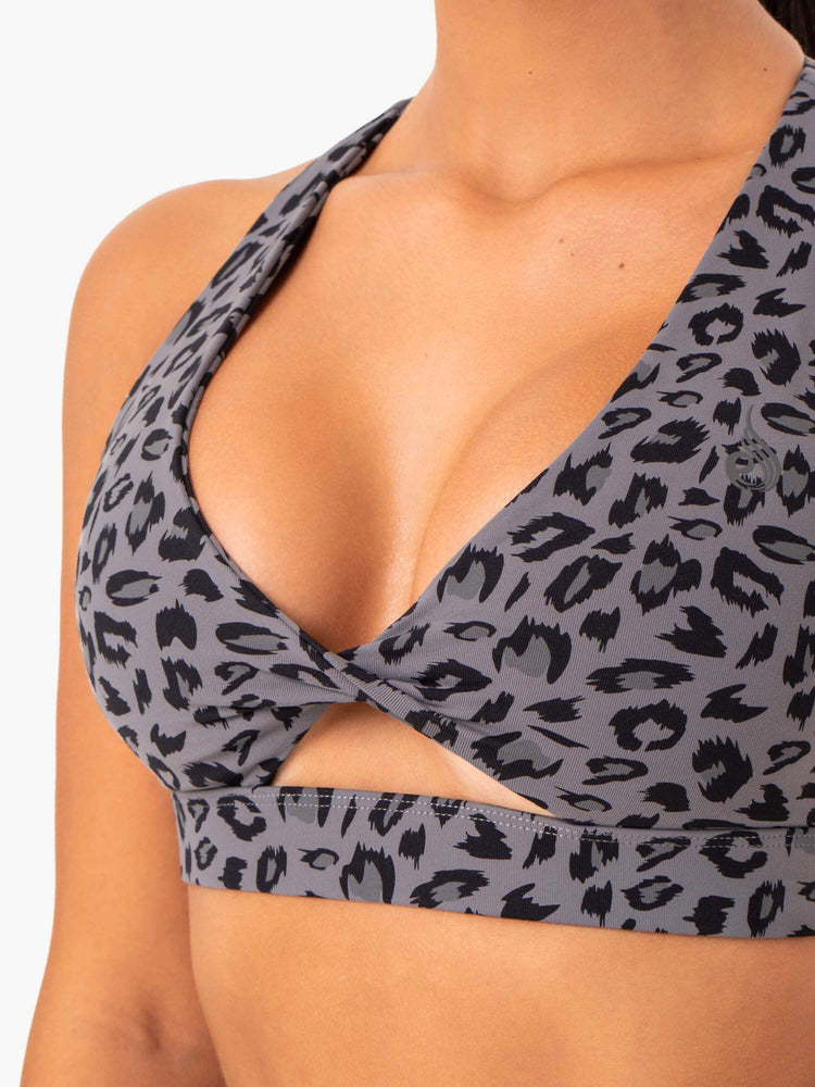 Sujetadores Deportivos Ryderwear Adapt Twist Mujer Grises | FCTKB3456
