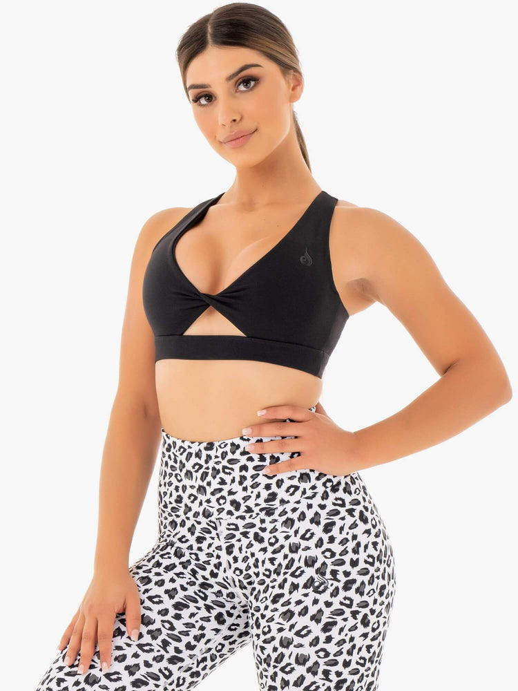 Sujetadores Deportivos Ryderwear Adapt Twist Mujer Negros | NTXSV6739
