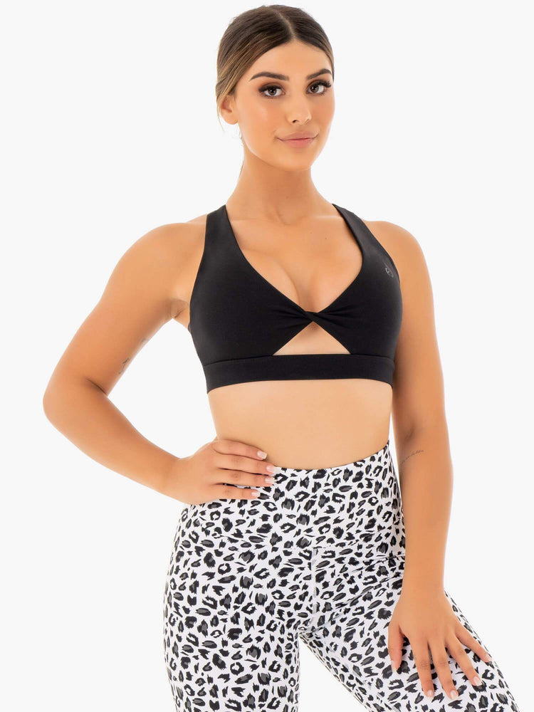 Sujetadores Deportivos Ryderwear Adapt Twist Mujer Negros | NTXSV6739