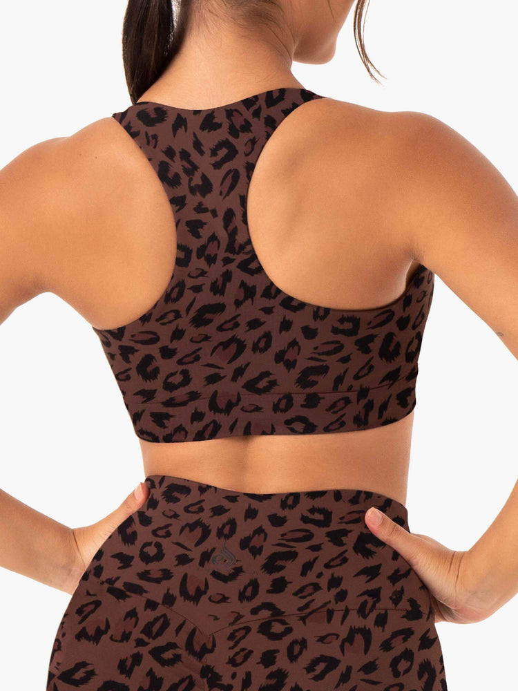 Sujetadores Deportivos Ryderwear Adapt Twist Mujer Chocolate | ZKSPM5021