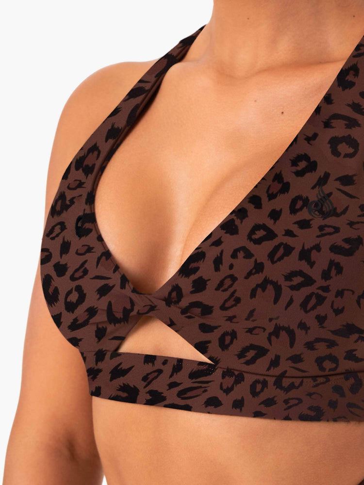 Sujetadores Deportivos Ryderwear Adapt Twist Mujer Chocolate | ZKSPM5021