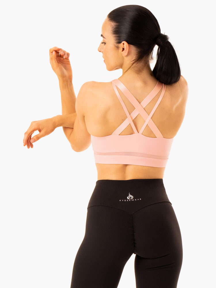 Sujetadores Deportivos Ryderwear Amazon Mesh Mujer Rosas | DEIAJ4096