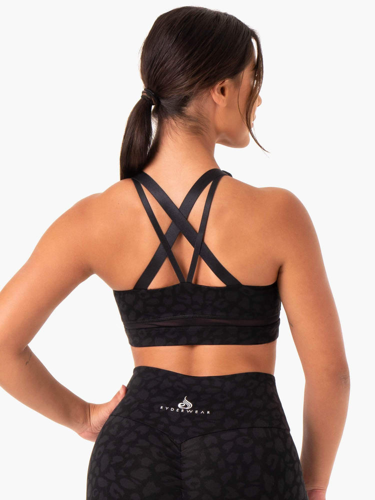 Sujetadores Deportivos Ryderwear Amazon Mesh Mujer Negros | SABLG5273