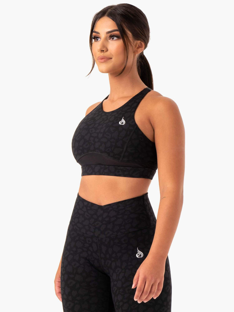 Sujetadores Deportivos Ryderwear Amazon Mesh Mujer Negros | SABLG5273