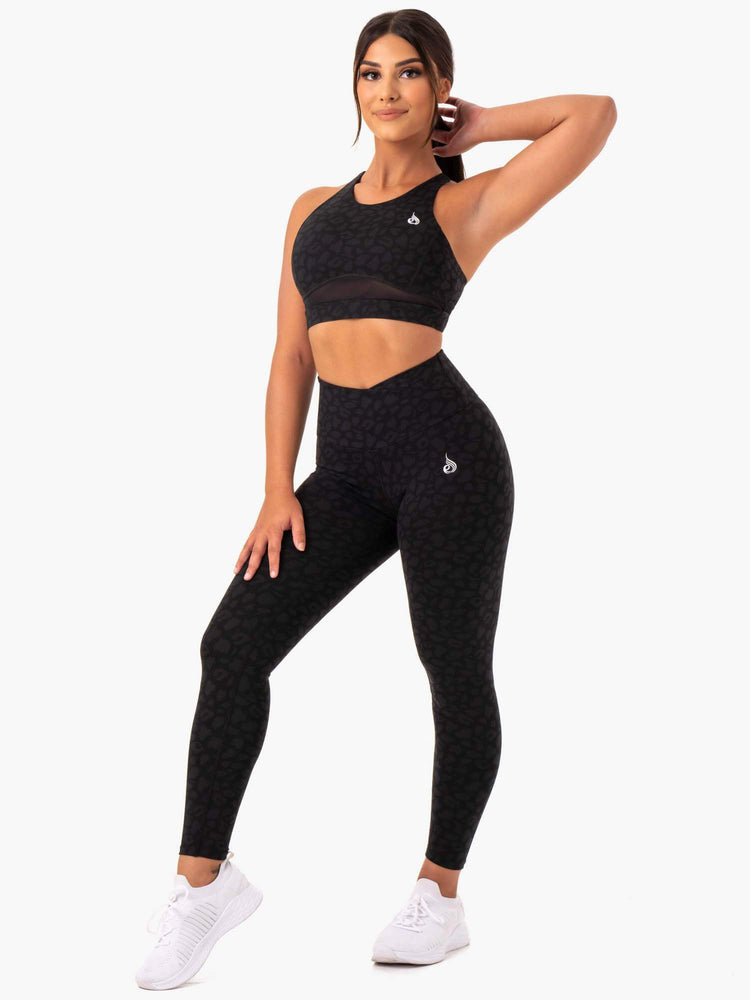Sujetadores Deportivos Ryderwear Amazon Mesh Mujer Negros | SABLG5273