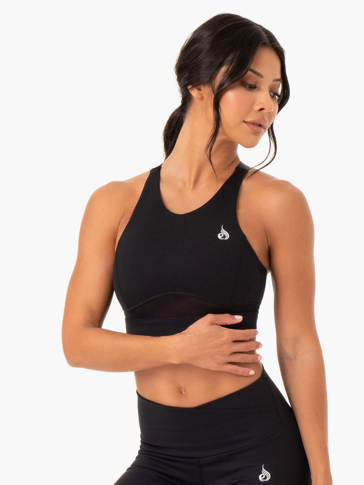 Sujetadores Deportivos Ryderwear Amazon Mesh Mujer Negros | YPTJO7639