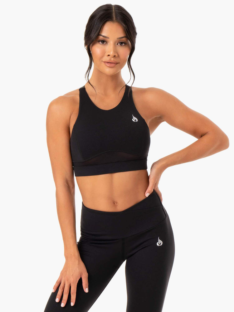 Sujetadores Deportivos Ryderwear Amazon Mesh Mujer Negros | YPTJO7639