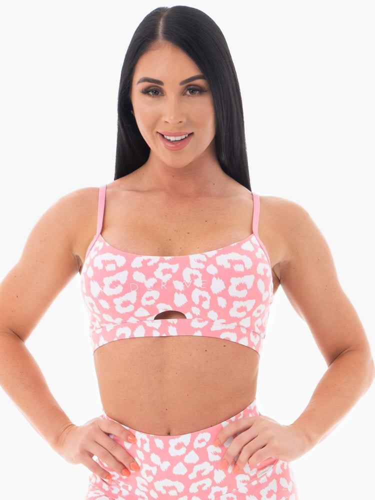 Sujetadores Deportivos Ryderwear Animal Mujer Rosas | JUXVO7458