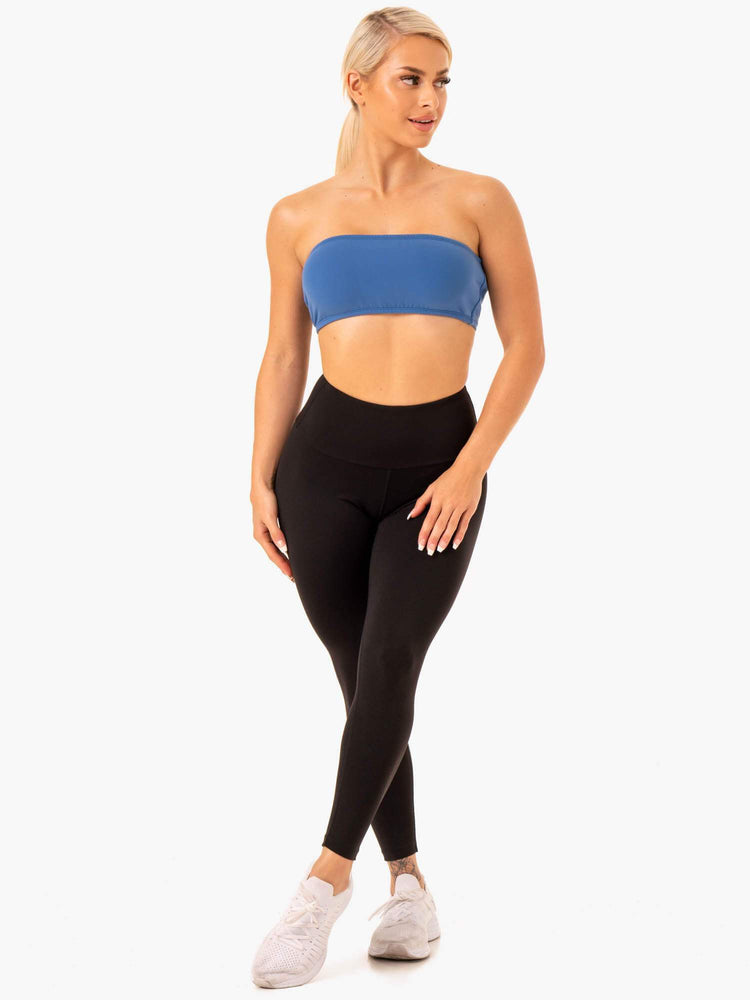 Sujetadores Deportivos Ryderwear Bandeau Mujer Azules | FNPYZ2164