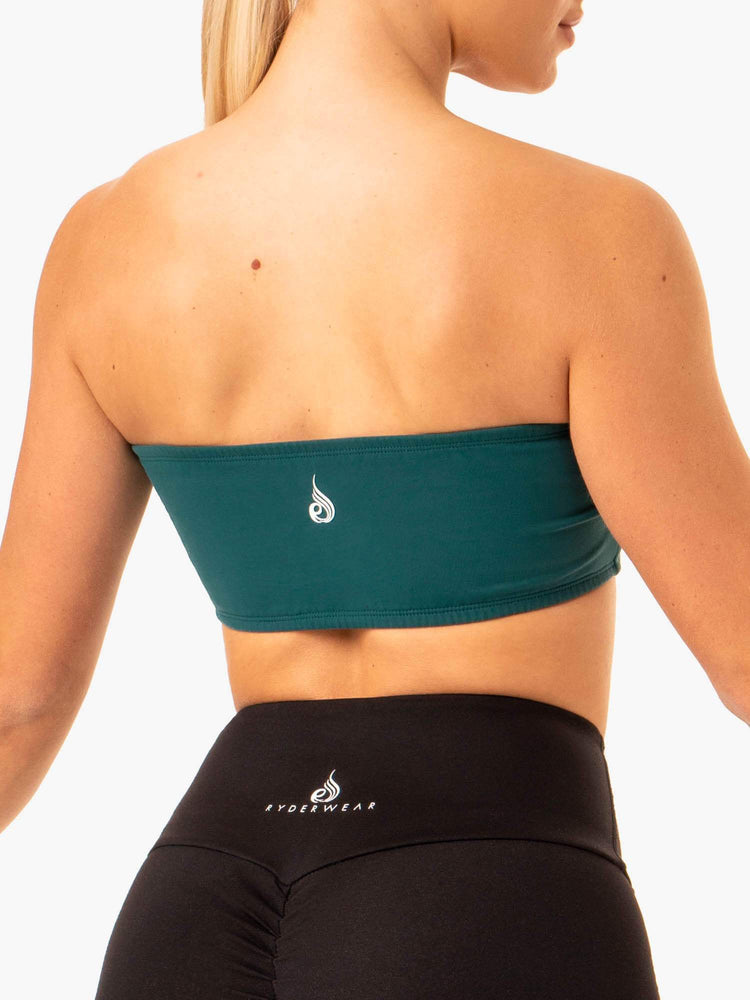 Sujetadores Deportivos Ryderwear Bandeau Mujer Turquesa | FWOEJ8279