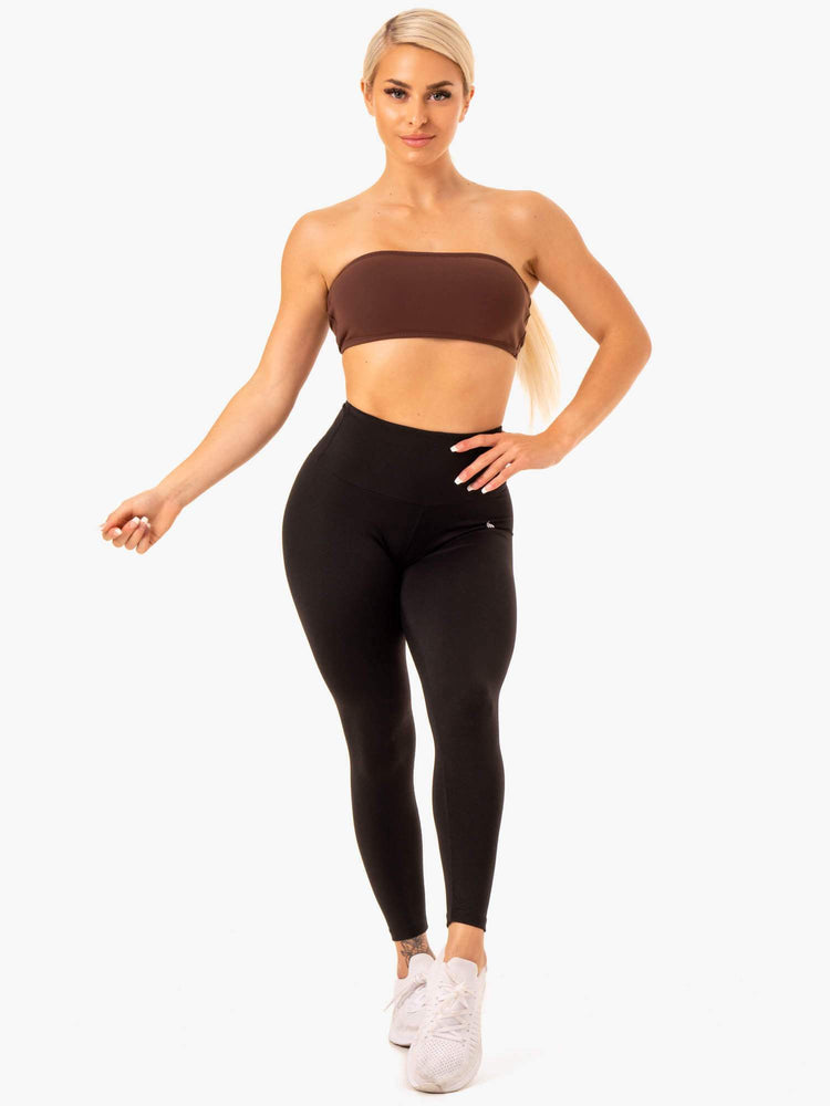 Sujetadores Deportivos Ryderwear Bandeau Mujer Chocolate | LOUVB9047