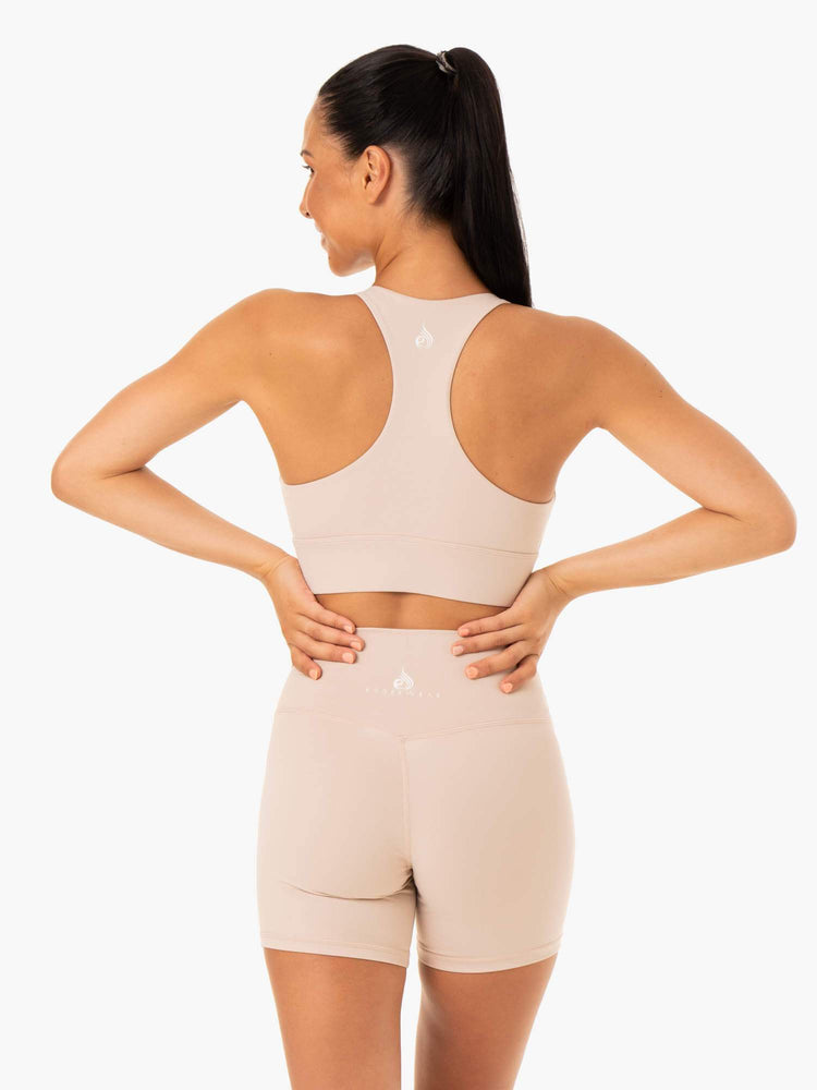 Sujetadores Deportivos Ryderwear Base Racer Back Mujer Marrom Claro | JHDKW9803