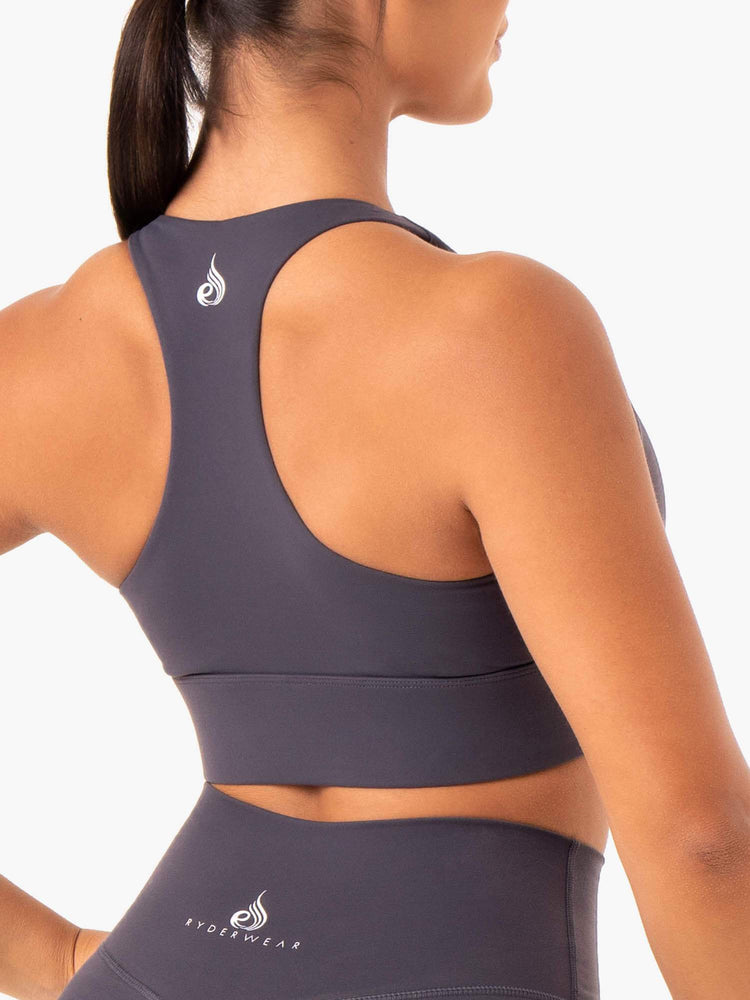 Sujetadores Deportivos Ryderwear Base Racer Back Mujer Grises | ULFVR7012