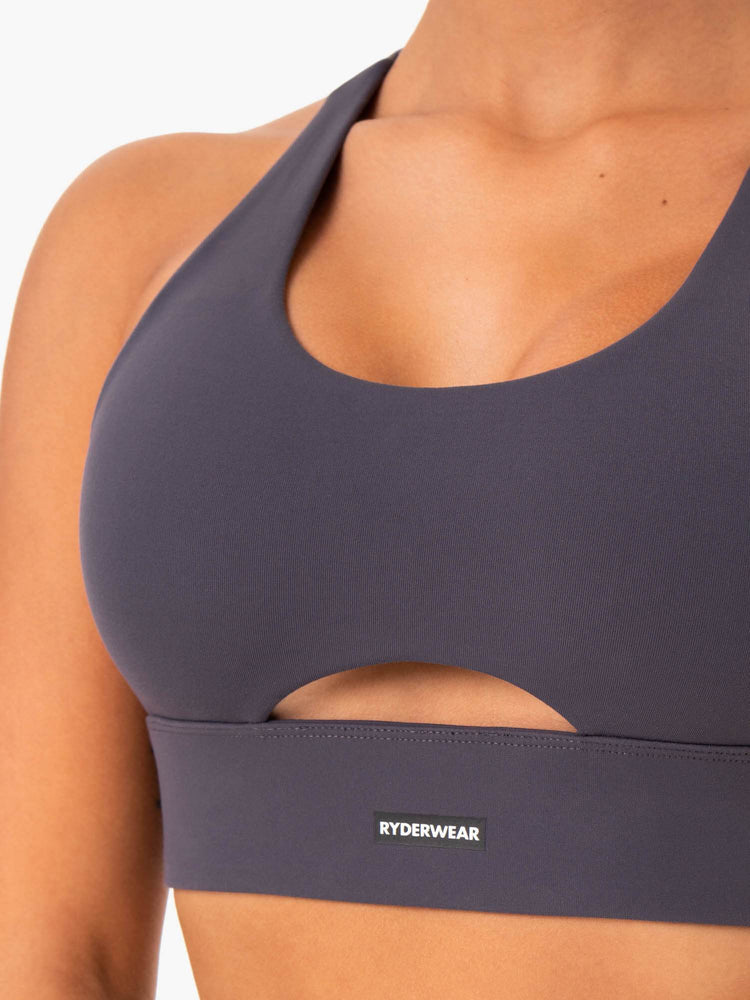 Sujetadores Deportivos Ryderwear Base Racer Back Mujer Grises | ULFVR7012