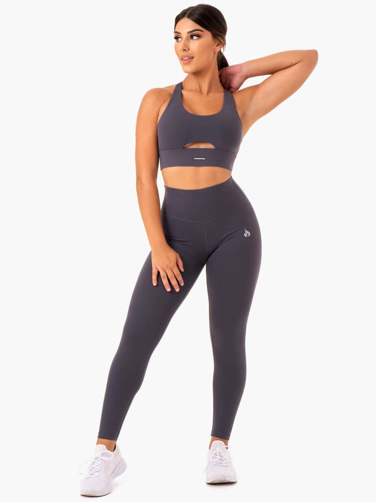 Sujetadores Deportivos Ryderwear Base Racer Back Mujer Grises | ULFVR7012