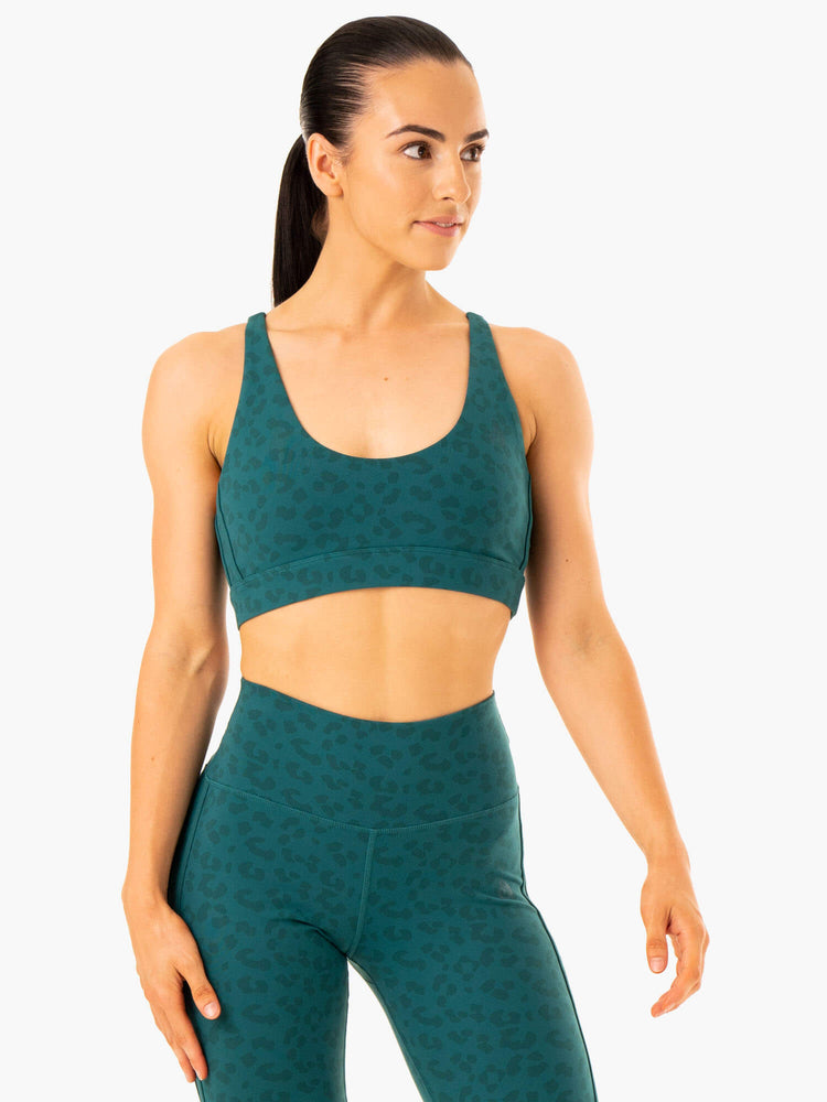 Sujetadores Deportivos Ryderwear Evolution Mujer Turquesa | MFKOB9267