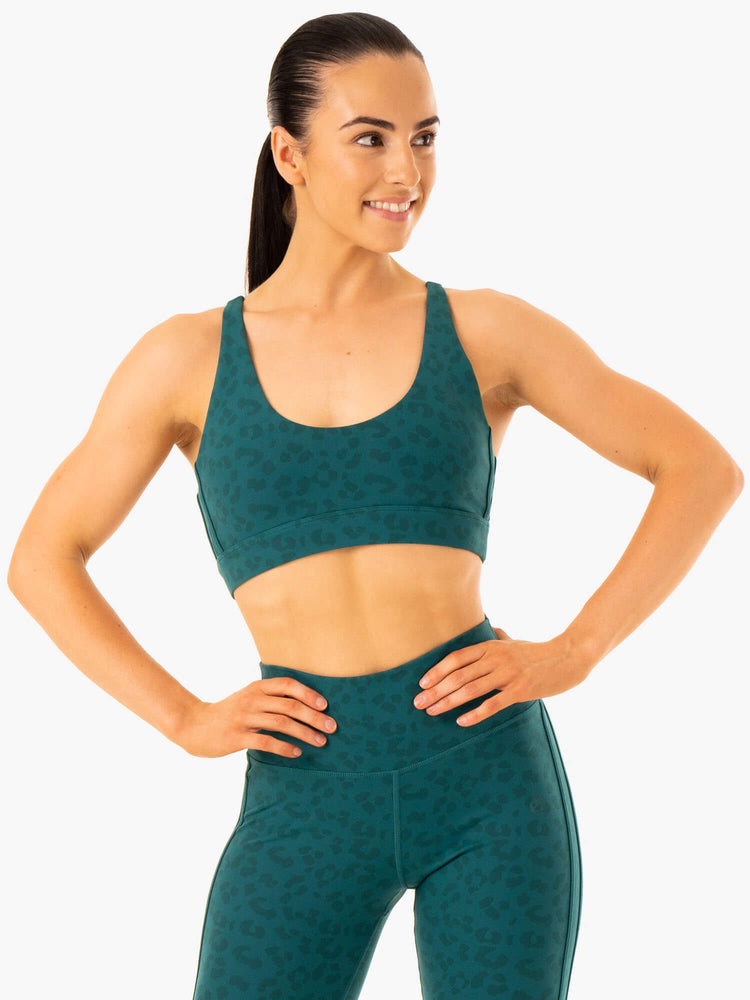 Sujetadores Deportivos Ryderwear Evolution Mujer Turquesa | MFKOB9267