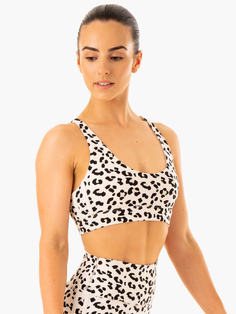 Sujetadores Deportivos Ryderwear Evolution Mujer Leopardo | OJIUV2039