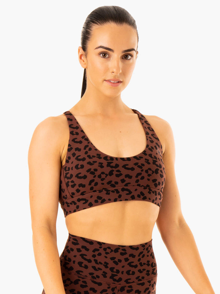 Sujetadores Deportivos Ryderwear Evolution Mujer Chocolate | ZLVSK1296