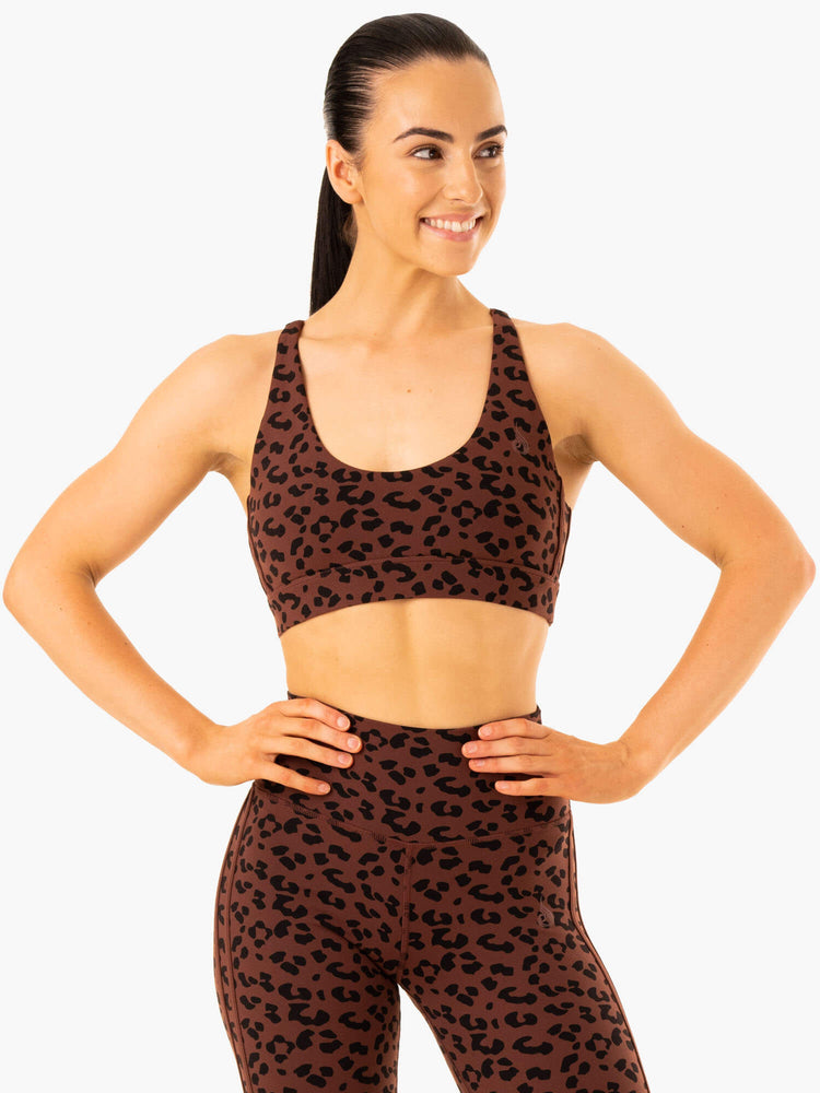 Sujetadores Deportivos Ryderwear Evolution Mujer Chocolate | ZLVSK1296