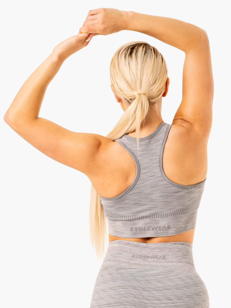 Sujetadores Deportivos Ryderwear Evolve Seamless Longline Mujer Grises | ZGJWC3580