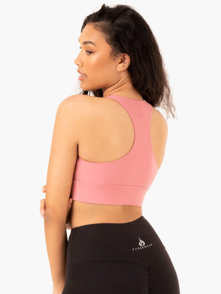 Sujetadores Deportivos Ryderwear Focus Contour Mujer Rosas | LPHBS4251