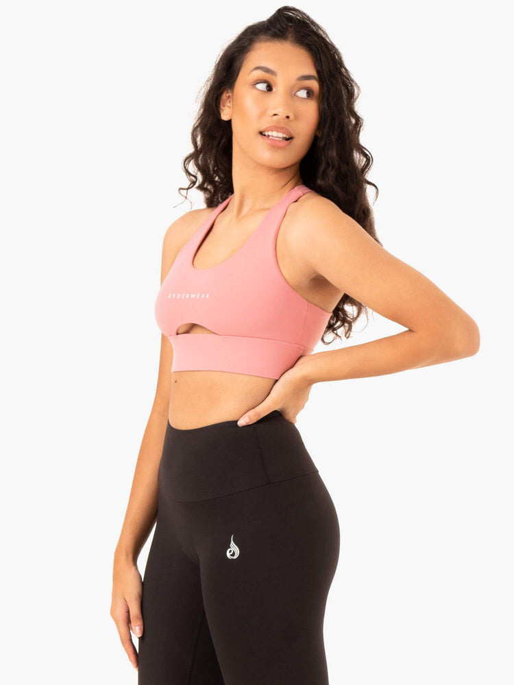 Sujetadores Deportivos Ryderwear Focus Contour Mujer Rosas | LPHBS4251