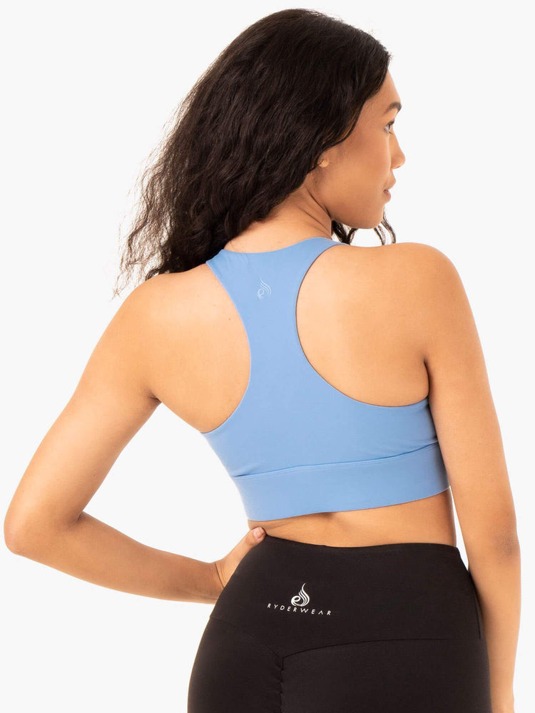 Sujetadores Deportivos Ryderwear Focus Contour Mujer Azules | LUXEW9031
