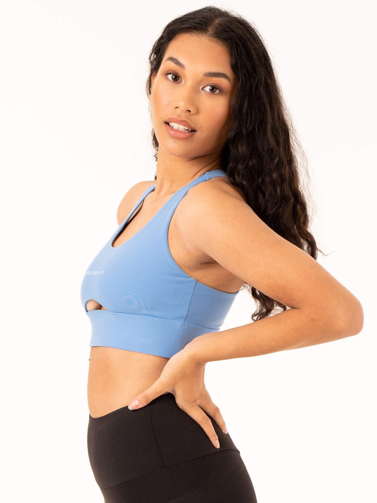 Sujetadores Deportivos Ryderwear Focus Contour Mujer Azules | LUXEW9031