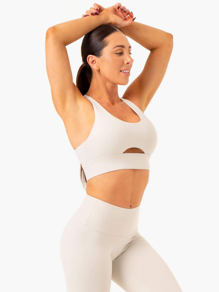 Sujetadores Deportivos Ryderwear Focus Contour Mujer Grises | OHSTQ1024