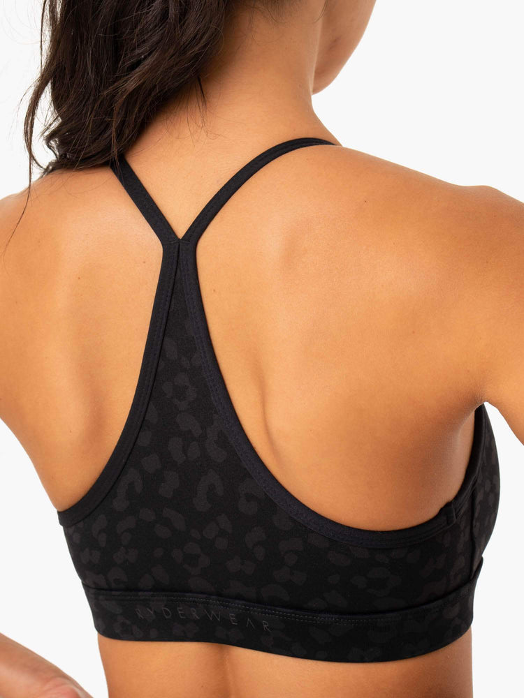 Sujetadores Deportivos Ryderwear Híbrido Mujer Negros | SVYHX0453