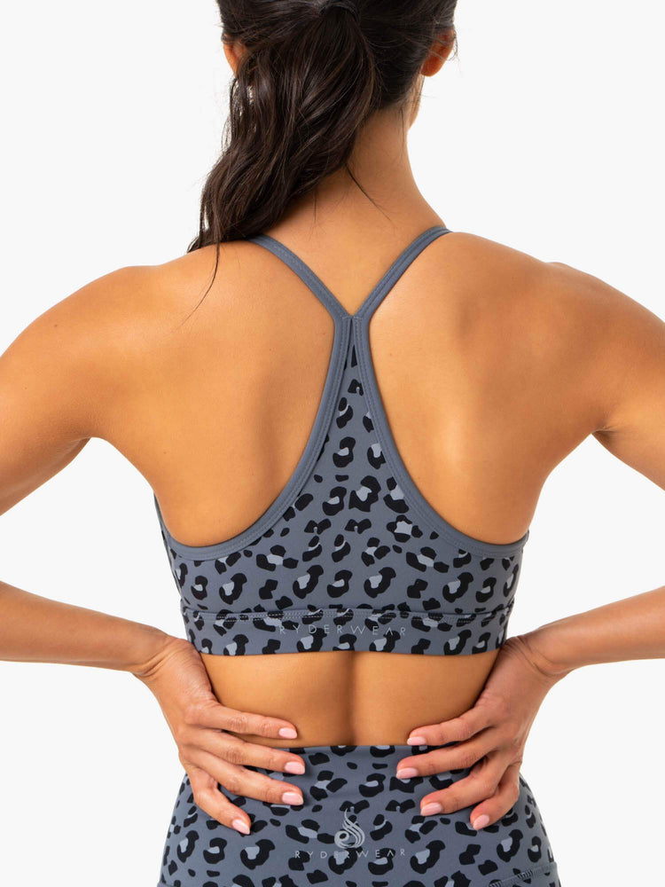 Sujetadores Deportivos Ryderwear Híbrido Mujer Leopardo | ZDRBQ9350