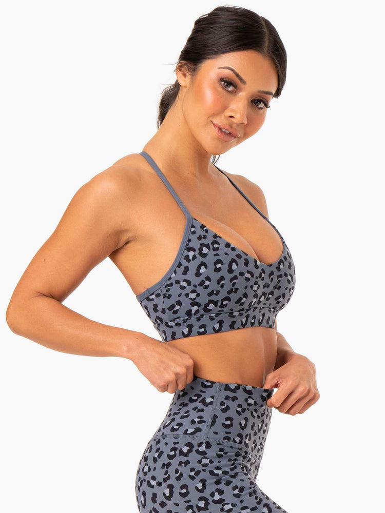 Sujetadores Deportivos Ryderwear Híbrido Mujer Leopardo | ZDRBQ9350