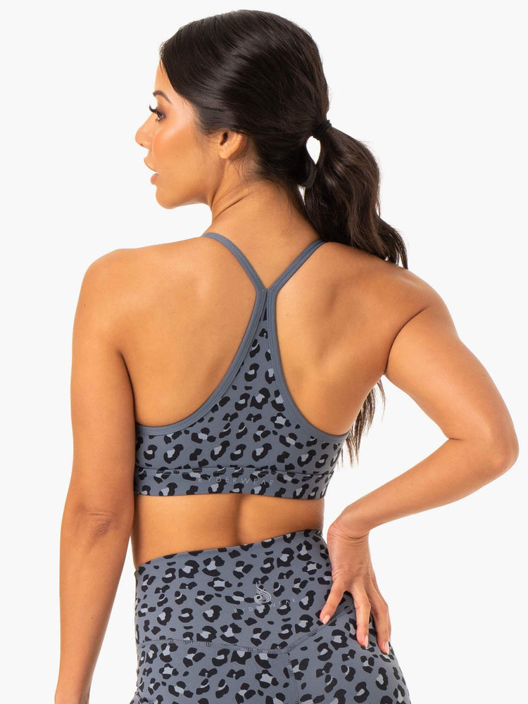 Sujetadores Deportivos Ryderwear Híbrido Mujer Leopardo | ZDRBQ9350