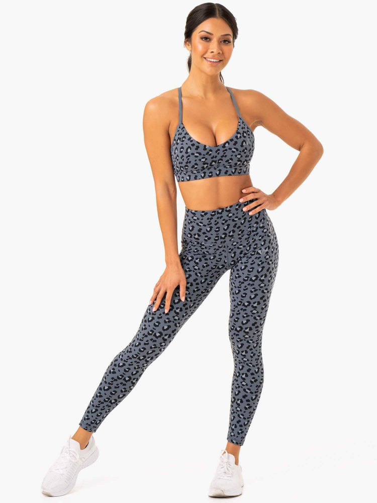 Sujetadores Deportivos Ryderwear Híbrido Mujer Leopardo | ZDRBQ9350