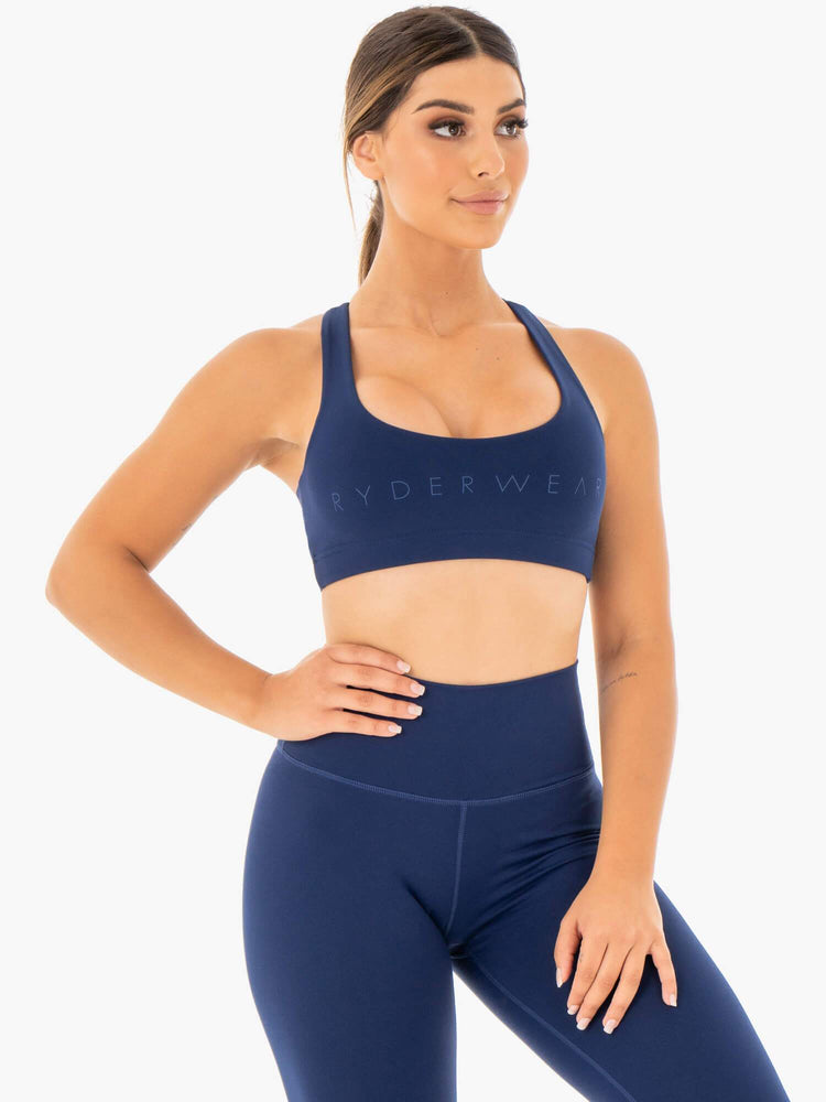 Sujetadores Deportivos Ryderwear Motion Mujer Azul Marino | MPJIH8572