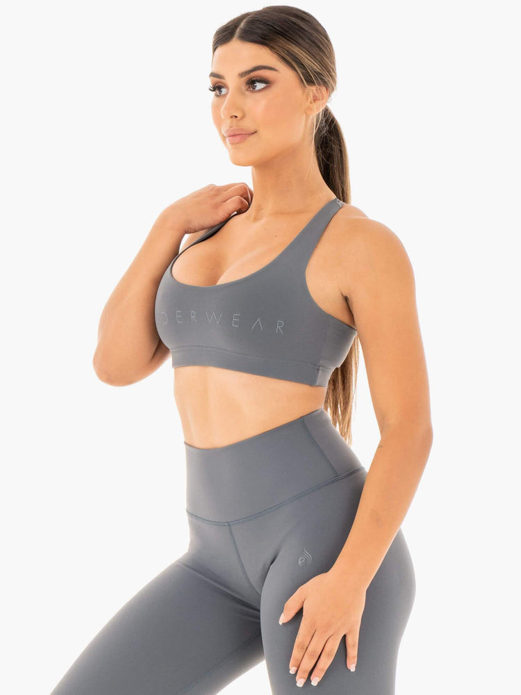 Sujetadores Deportivos Ryderwear Motion Mujer Grises | QPLDW2890