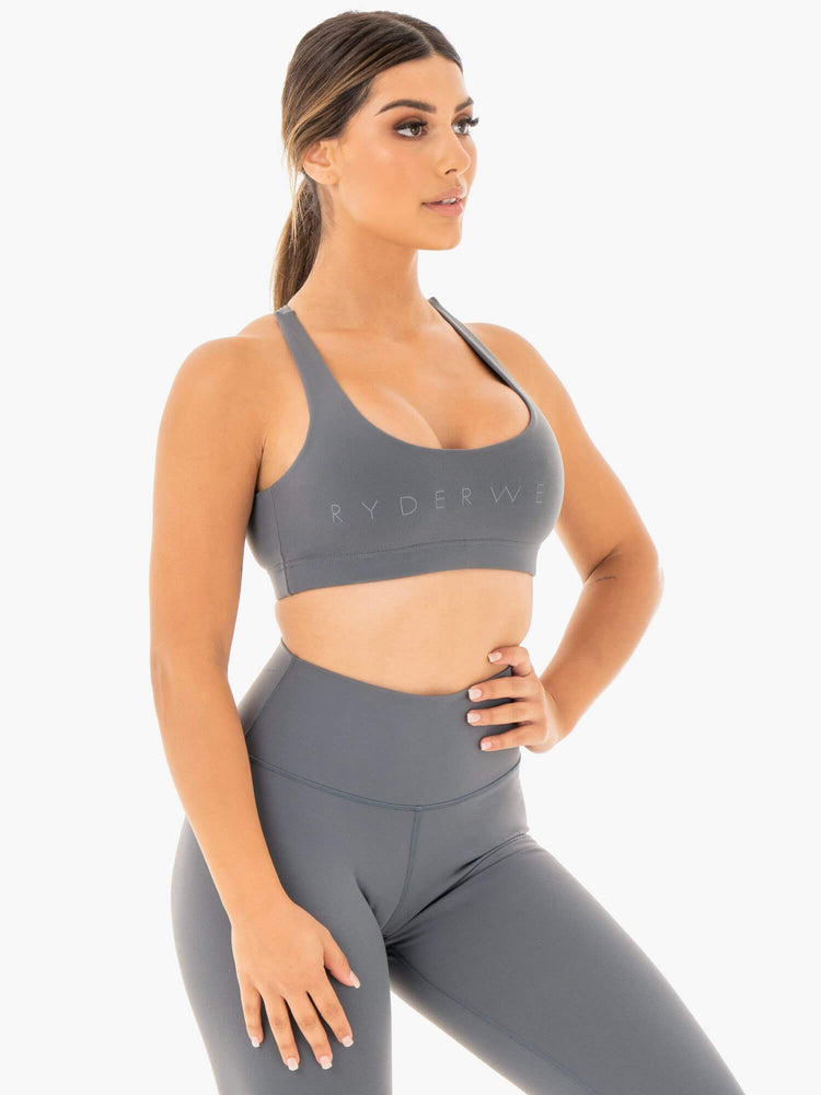 Sujetadores Deportivos Ryderwear Motion Mujer Grises | QPLDW2890