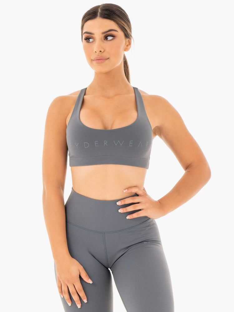 Sujetadores Deportivos Ryderwear Motion Mujer Grises | QPLDW2890