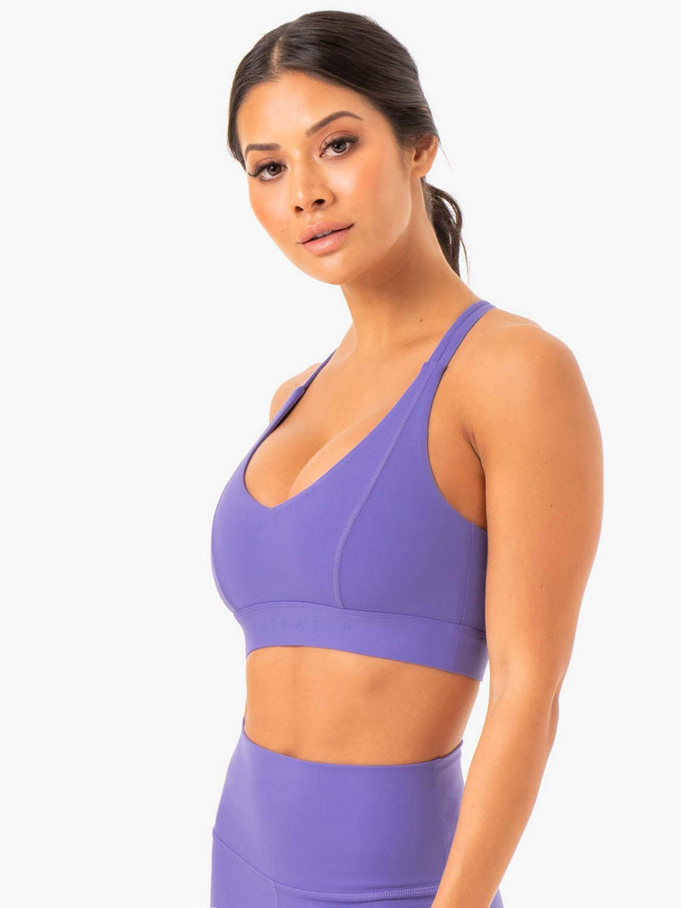Sujetadores Deportivos Ryderwear Nkd Align Mujer Morados | AROVX4091